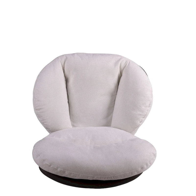Fauteuil d'appoint pivotant, fauteuil de salon avec structure en métal, fauteuil de relaxation confortable à siège unique, fauteuil de lecture pivotant à 360 degrés.