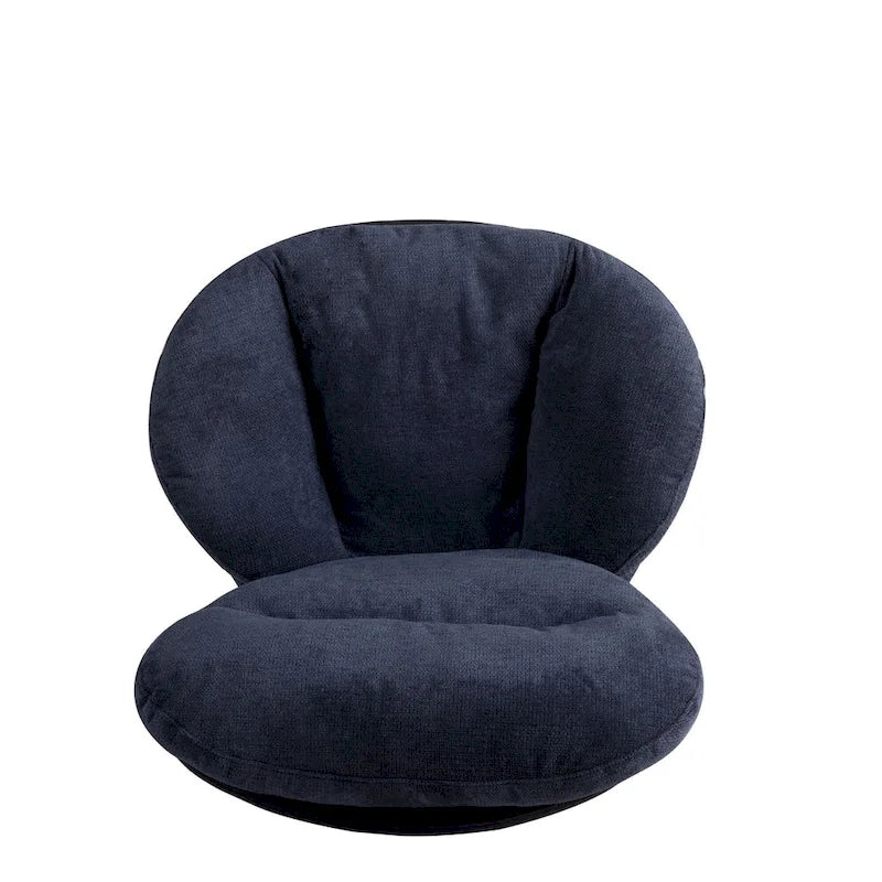 Fauteuil d'appoint pivotant, fauteuil de salon avec structure en métal, fauteuil de relaxation confortable à siège unique, fauteuil de lecture pivotant à 360 degrés.