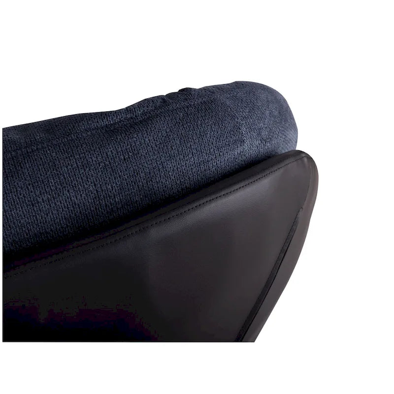 Fauteuil d'appoint pivotant, fauteuil de salon avec structure en métal, fauteuil de relaxation confortable à siège unique, fauteuil de lecture pivotant à 360 degrés.