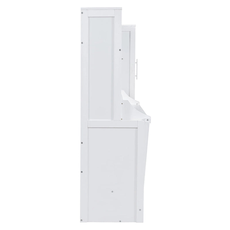 Lit escamotable Queen Size avec armoire et tiroirs