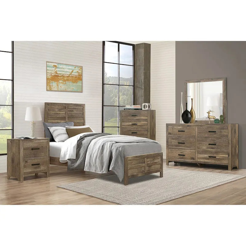 Table de chevet transitoire en bois massif, armoire de rangement de chevet avec poignées de tiroir en nickel, table d'appoint d'entrée avec plateau en bois