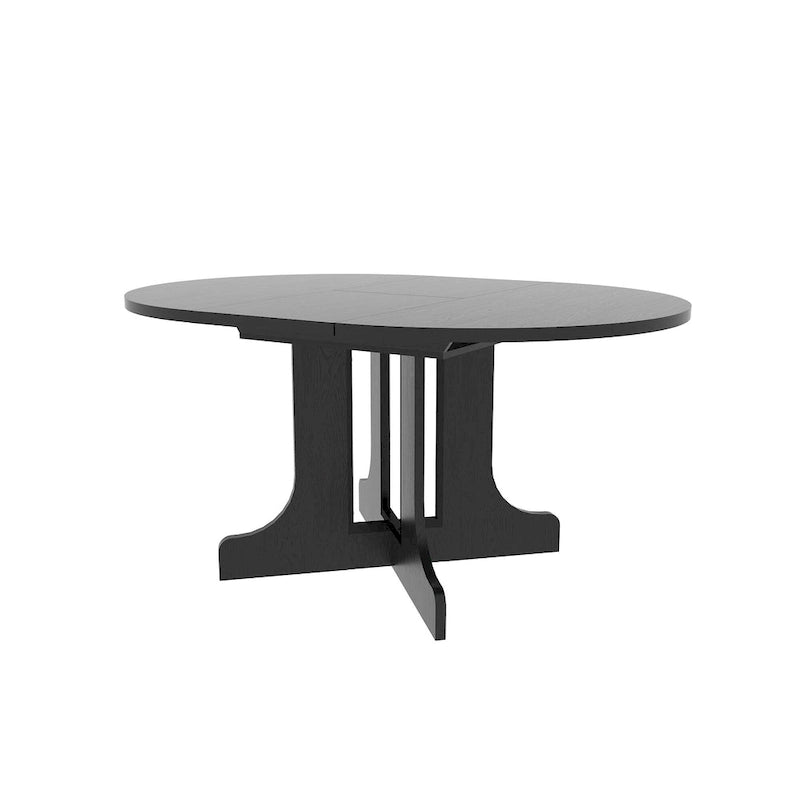 Table à manger pour cuisine de ferme avec plateau de table ovale extensible
