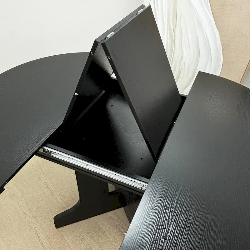 Table à manger pour cuisine de ferme avec plateau de table ovale extensible