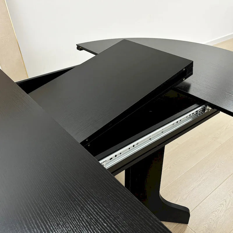 Table à manger pour cuisine de ferme avec plateau de table ovale extensible