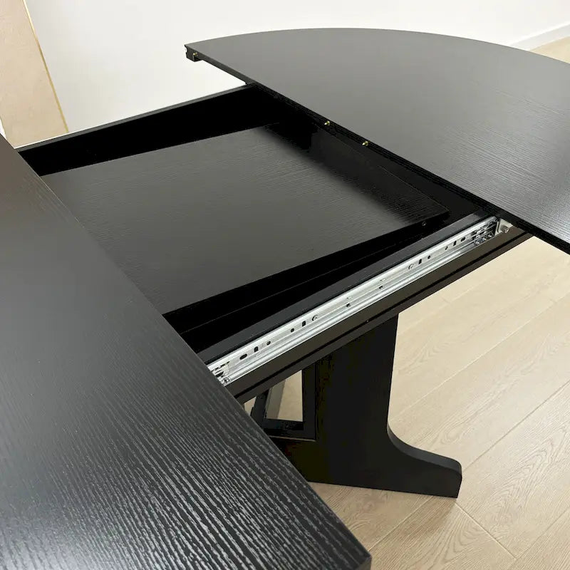 Table à manger pour cuisine de ferme avec plateau de table ovale extensible
