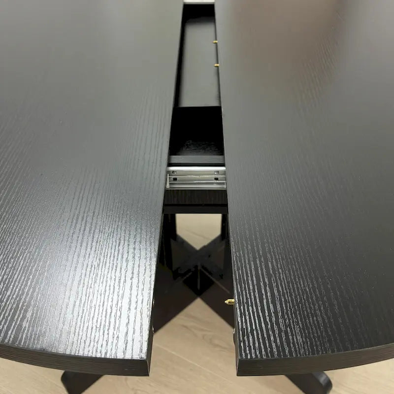 Table à manger pour cuisine de ferme avec plateau de table ovale extensible