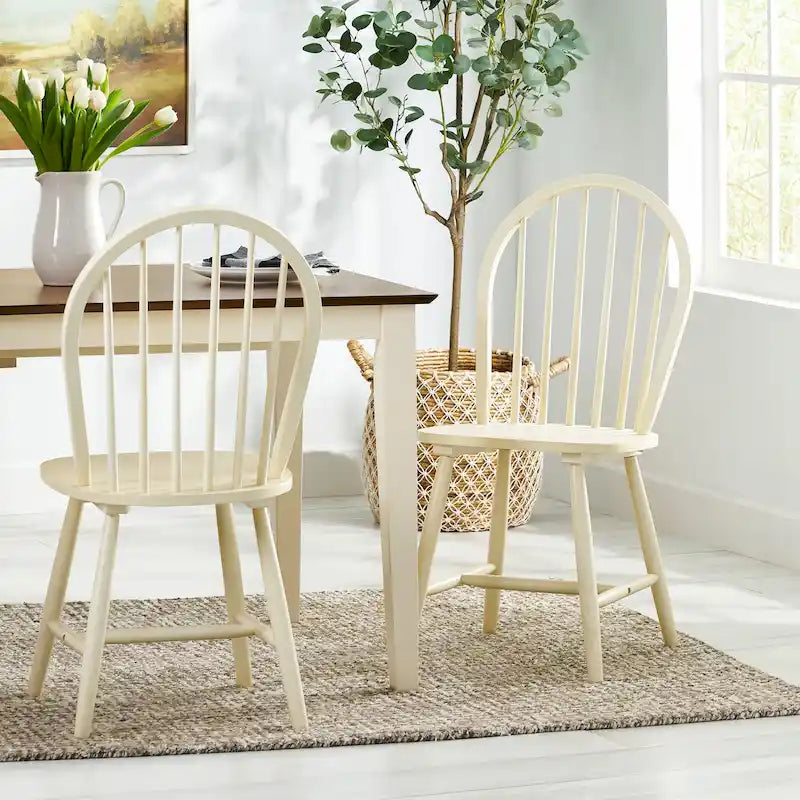 Chaises de salle à manger à barreaux hauts style ferme (lot de 2) par - 36H