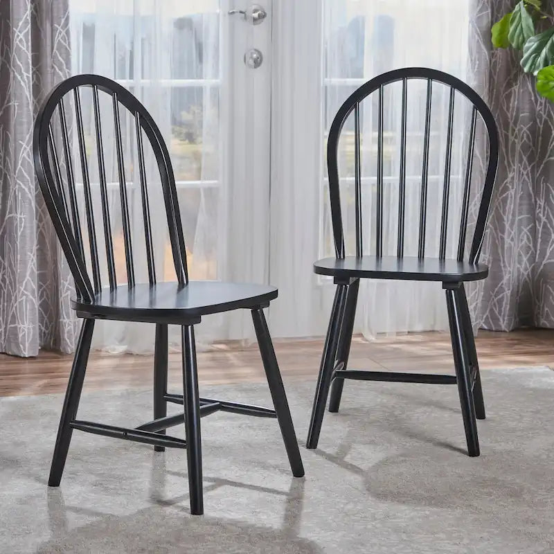 Chaises de salle à manger à barreaux hauts style ferme (lot de 2) par - 36H