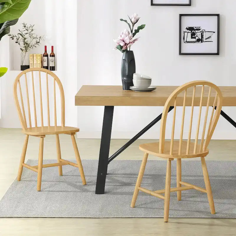 Chaises de salle à manger à barreaux hauts style ferme (lot de 2) par - 36H
