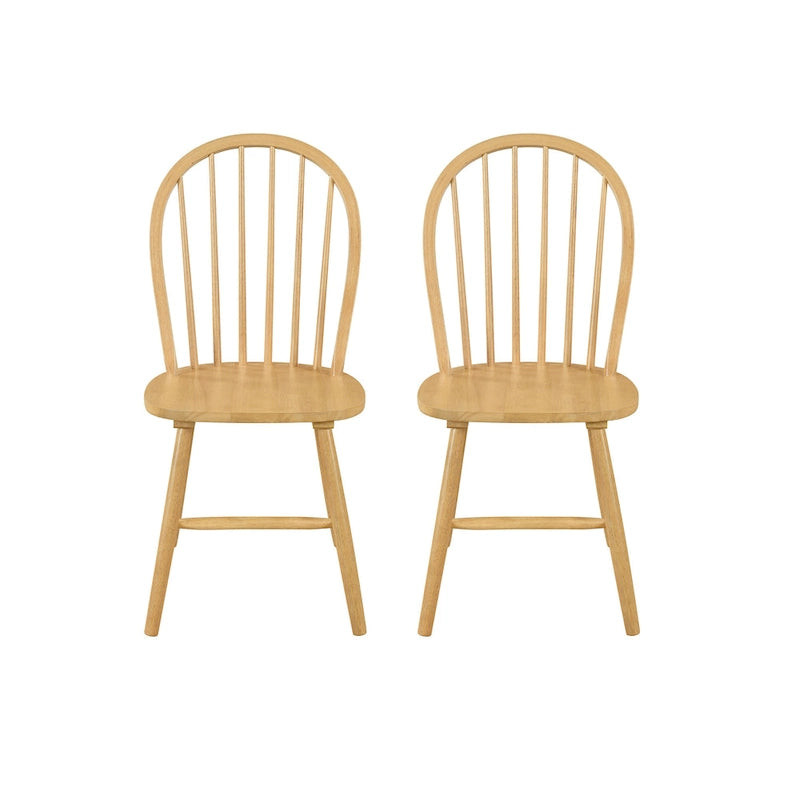 Chaises de salle à manger à barreaux hauts style ferme (lot de 2) par - 36H