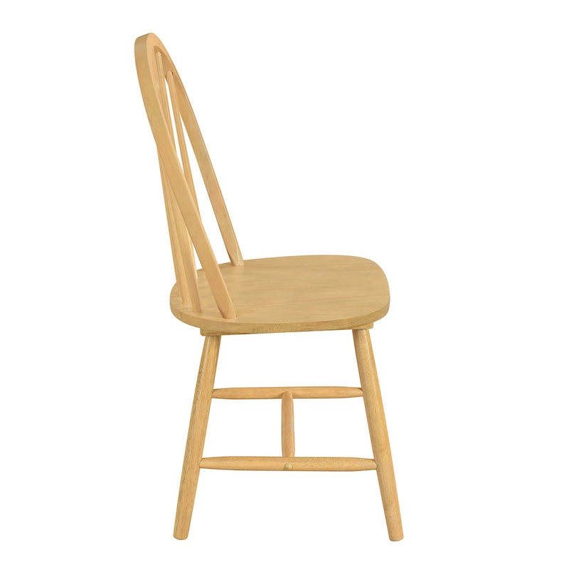 Chaises de salle à manger à barreaux hauts style ferme (lot de 2) par - 36H