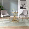 Fauteuil d'appoint contemporain en velours (Lot de 2)