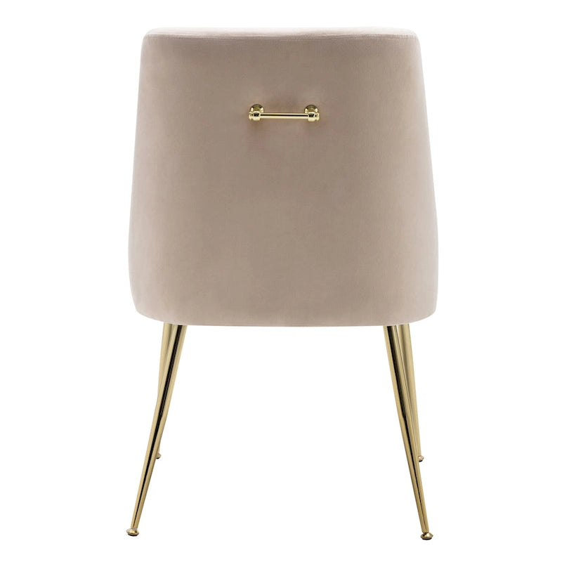Fauteuil d'appoint contemporain en velours (Lot de 2)