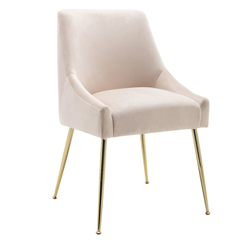 Fauteuil d'appoint contemporain en velours (Lot de 2)