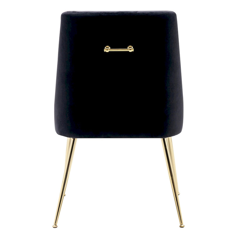 Fauteuil d'appoint contemporain en velours (Lot de 2)
