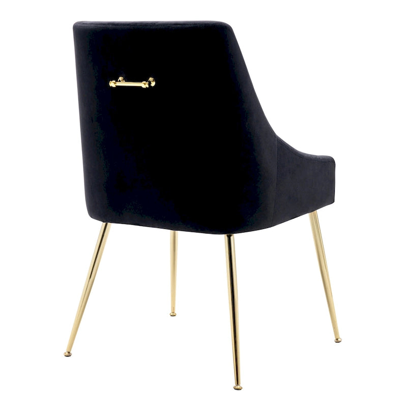 Fauteuil d'appoint contemporain en velours (Lot de 2)