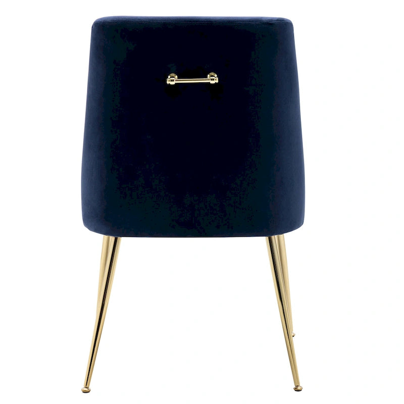 Fauteuil d'appoint contemporain en velours (Lot de 2)