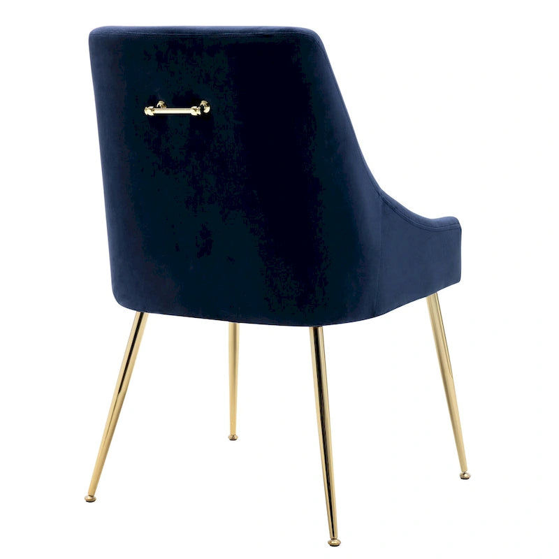Fauteuil d'appoint contemporain en velours (Lot de 2)