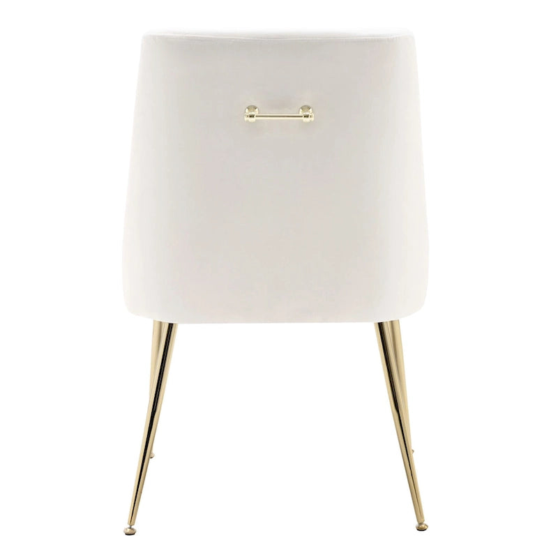 Fauteuil d'appoint contemporain en velours (Lot de 2)