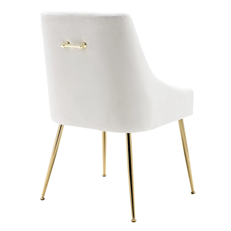 Fauteuil d'appoint contemporain en velours (Lot de 2)