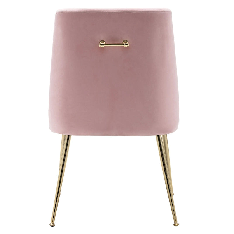 Fauteuil d'appoint contemporain en velours (Lot de 2)