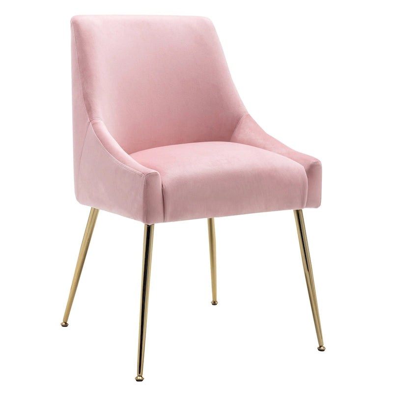 Fauteuil d'appoint contemporain en velours (Lot de 2)