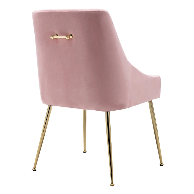 Fauteuil d'appoint contemporain en velours (Lot de 2)