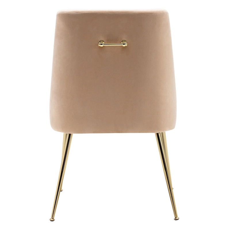 Fauteuil d'appoint contemporain en velours (Lot de 2)