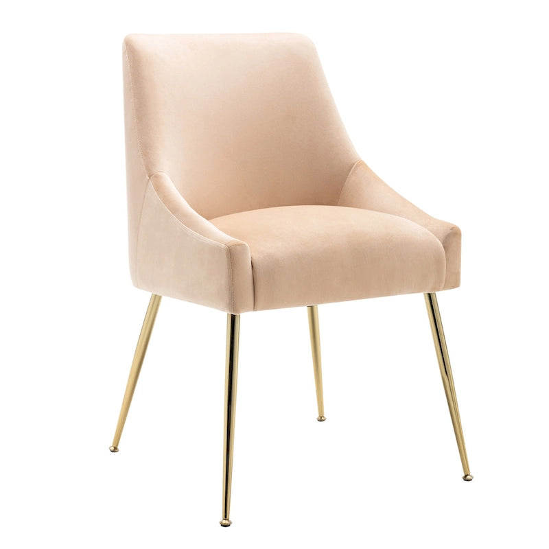 Fauteuil d'appoint contemporain en velours (Lot de 2)
