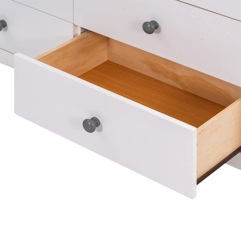 Commode de rangement en bois pour chambre d'enfant avec 6 tiroirs