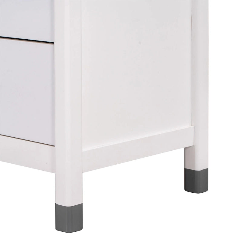 Commode de rangement en bois pour chambre d'enfant avec 6 tiroirs