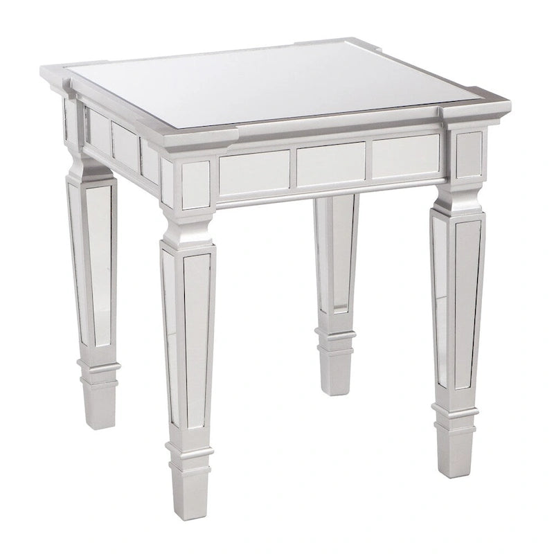 Table d'appoint carrée miroir Olivia Glam