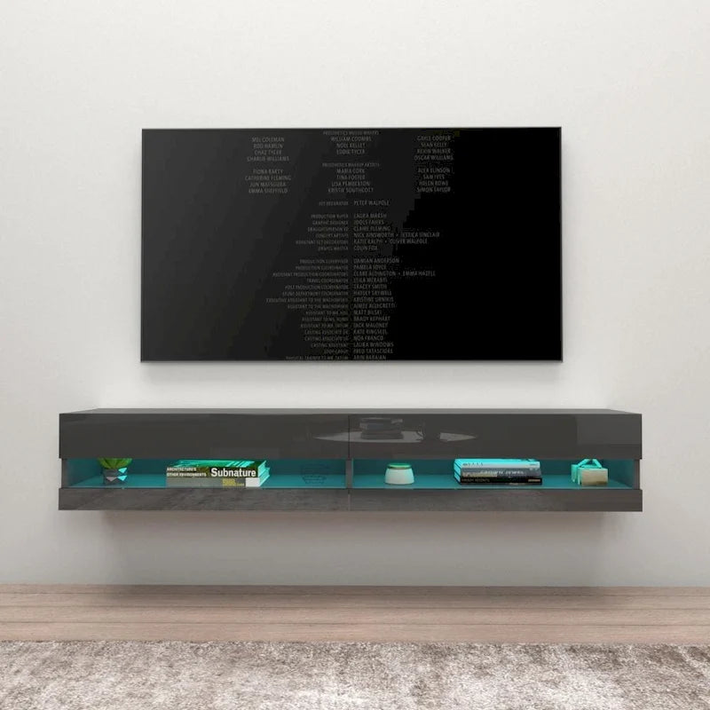 Meuble TV flottant mural de 71 pouces