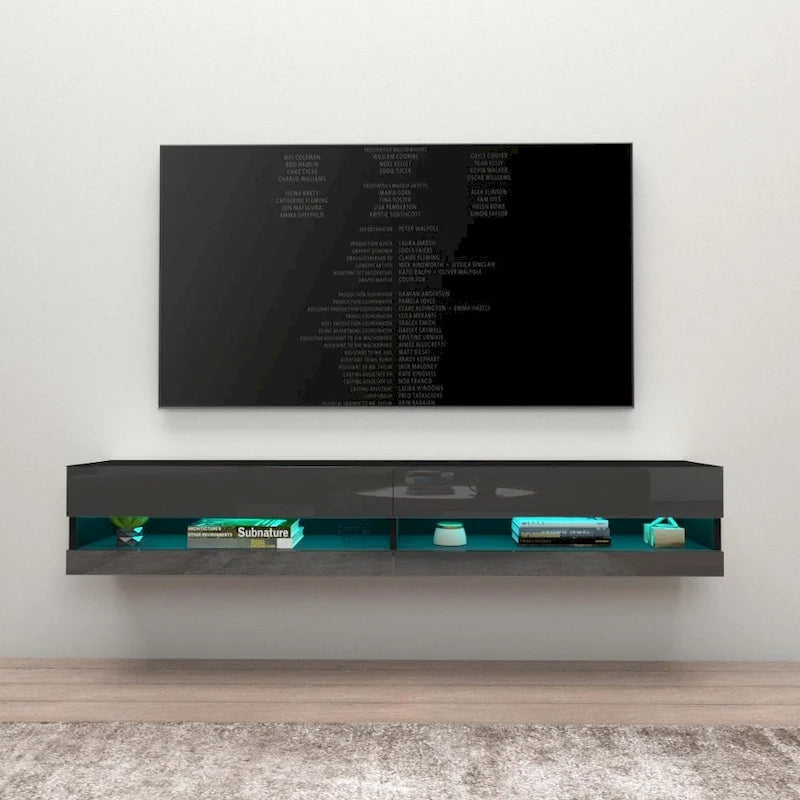Meuble TV flottant mural de 71 pouces