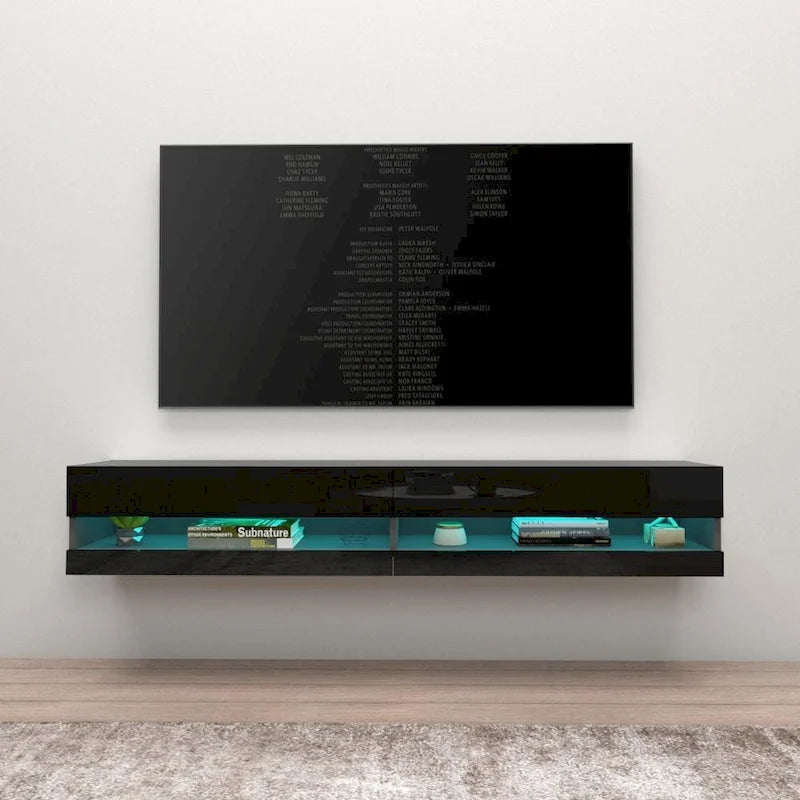 Meuble TV flottant mural de 71 pouces