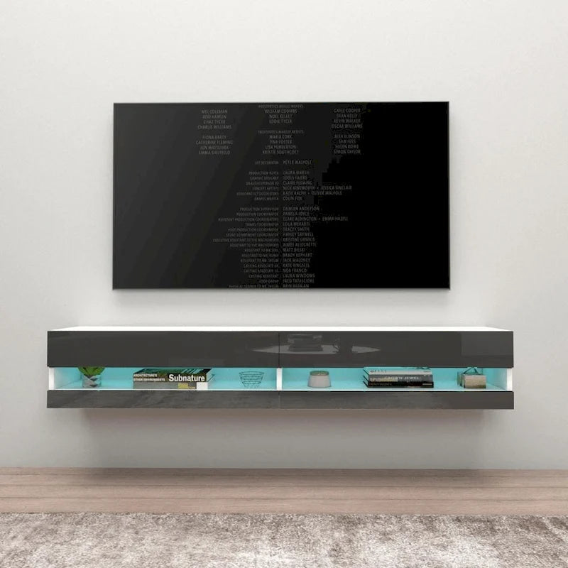 Meuble TV flottant mural de 71 pouces