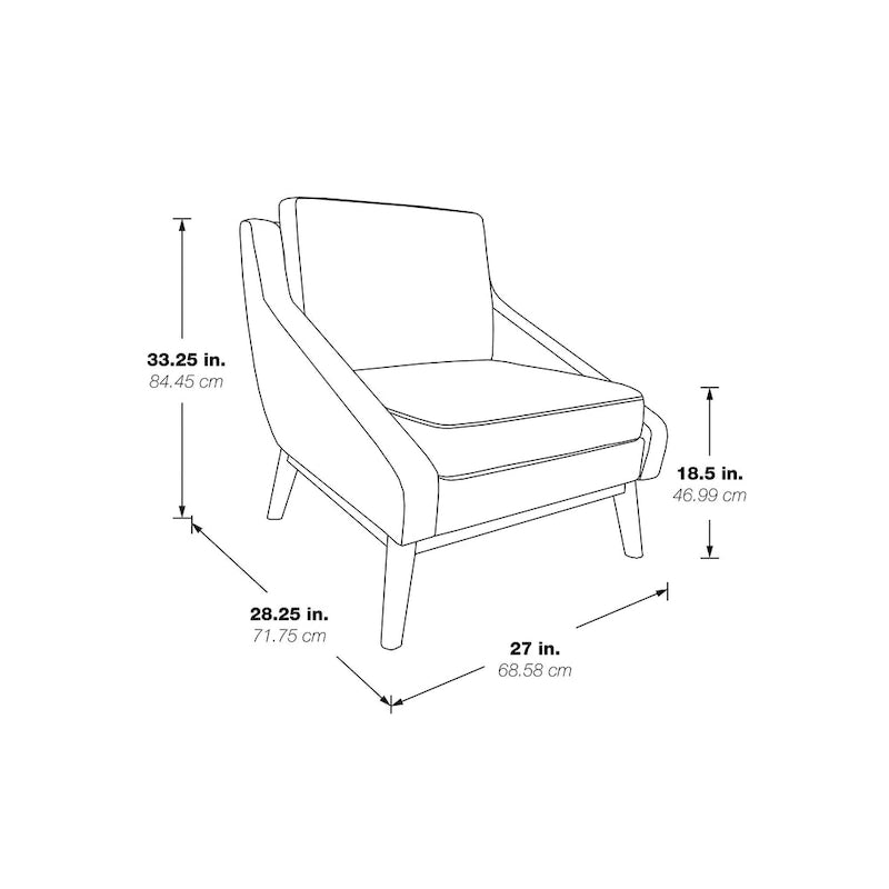 Fauteuil club du milieu du siècle