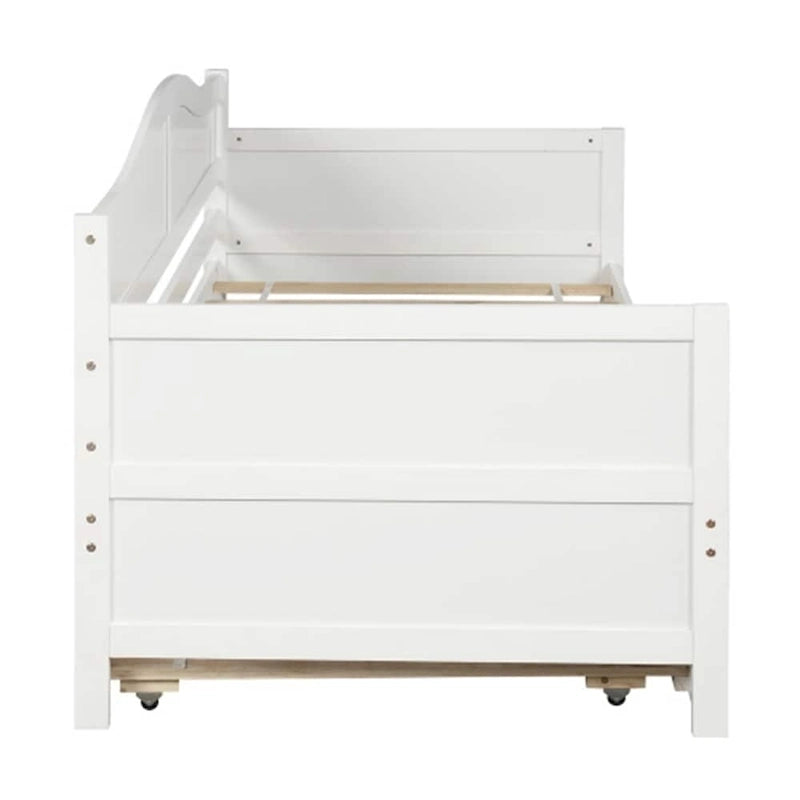 Lit de repos double en bois avec 2 tiroirs / lit gigogne, canapé-lit pour chambre à coucher salon, aucun sommier tapissier requis