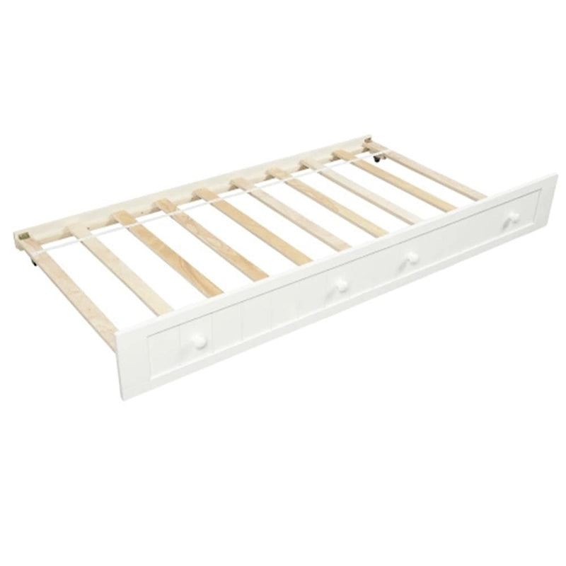 Lit de repos double en bois avec 2 tiroirs / lit gigogne, canapé-lit pour chambre à coucher salon, aucun sommier tapissier requis