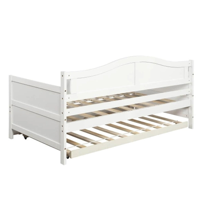 Lit de repos double en bois avec 2 tiroirs / lit gigogne, canapé-lit pour chambre à coucher salon, aucun sommier tapissier requis