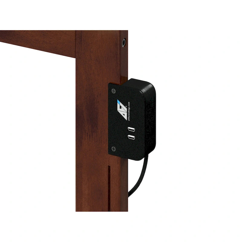 Lit plateforme avec pied de lit et lit gigogne assortis