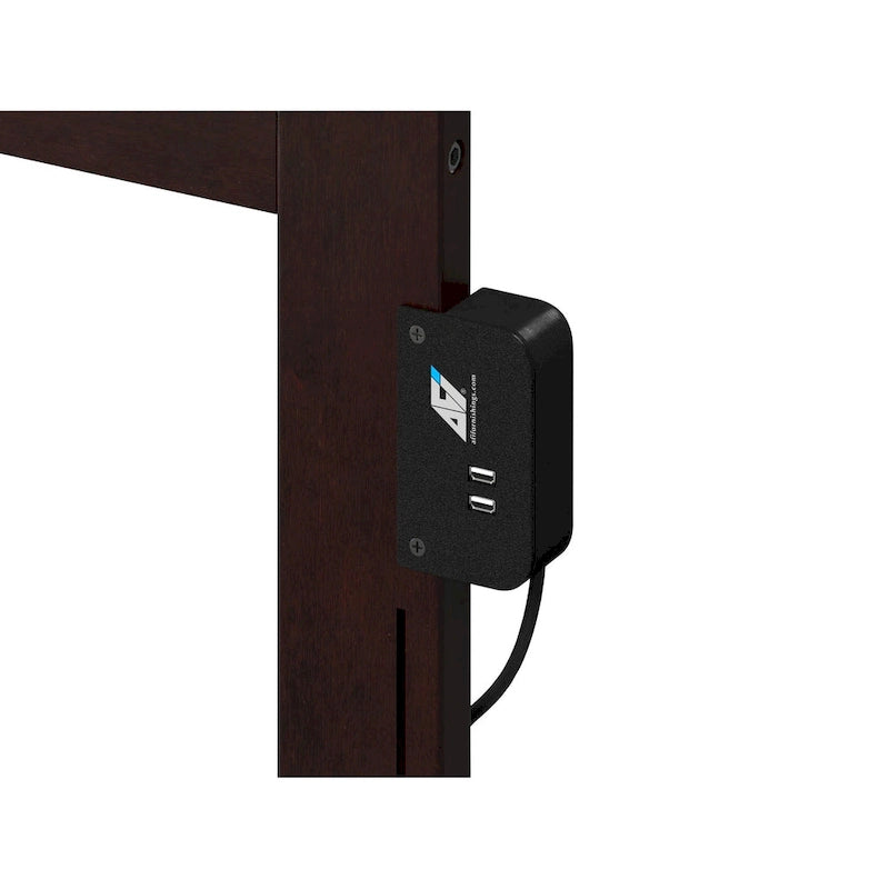 Lit plateforme avec pied de lit et lit gigogne assortis