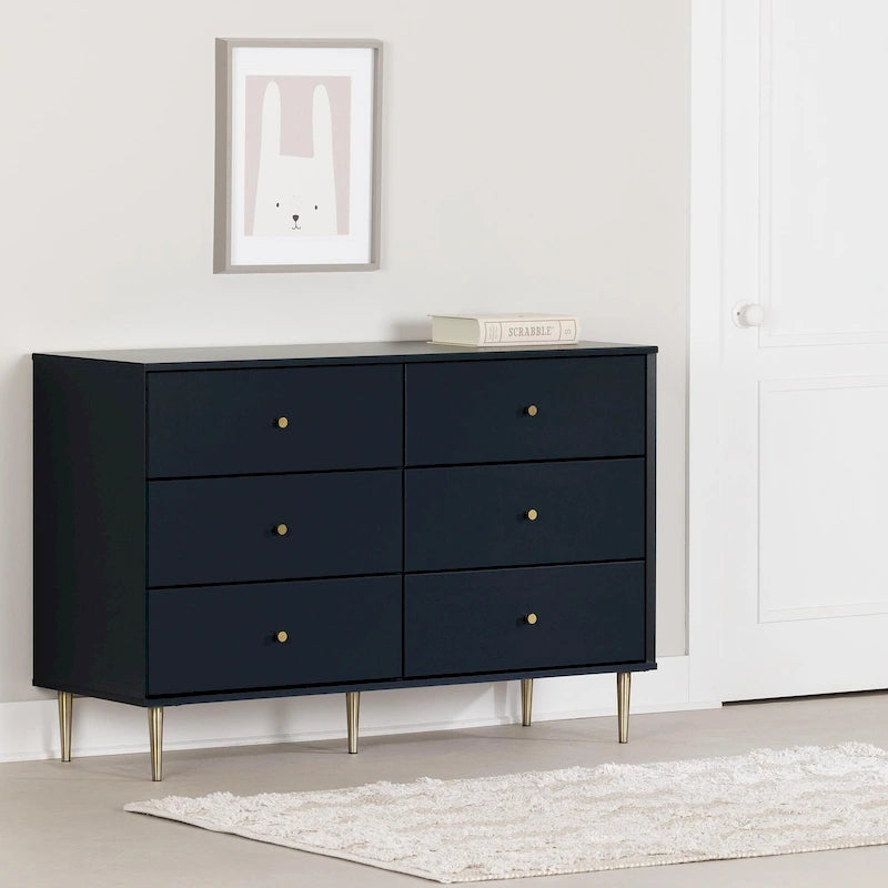 Commode double à 6 tiroirs Dylane