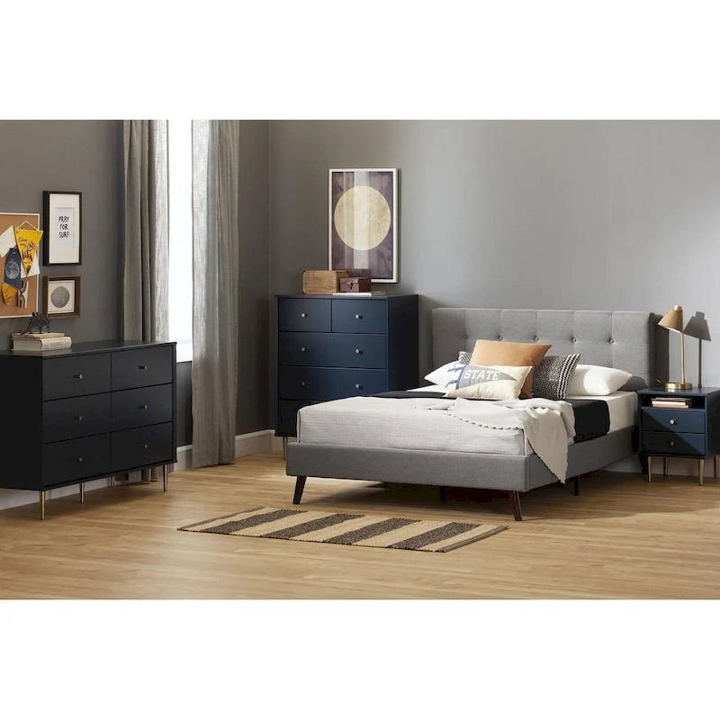 Commode double à 6 tiroirs Dylane