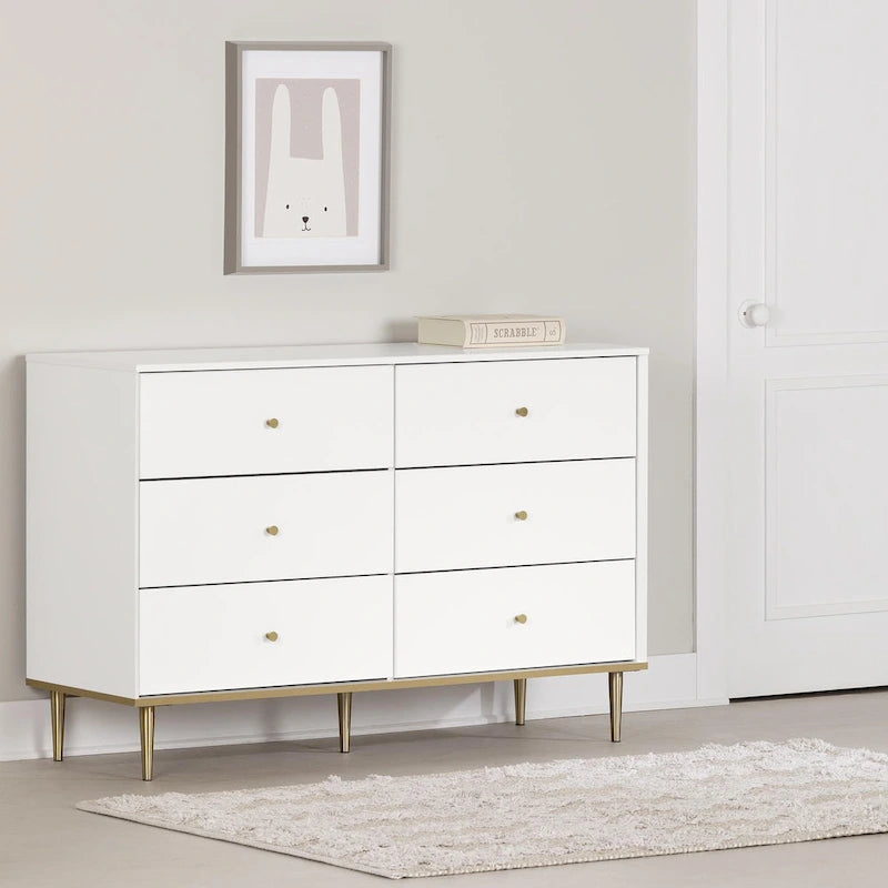 Commode double à 6 tiroirs Dylane