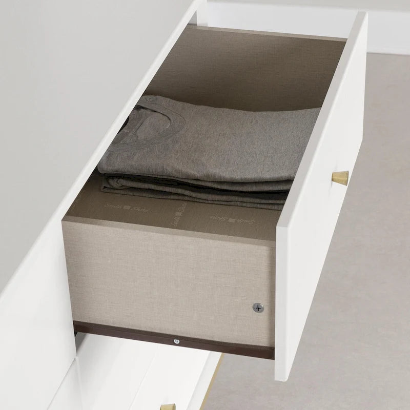 Commode double à 6 tiroirs Dylane