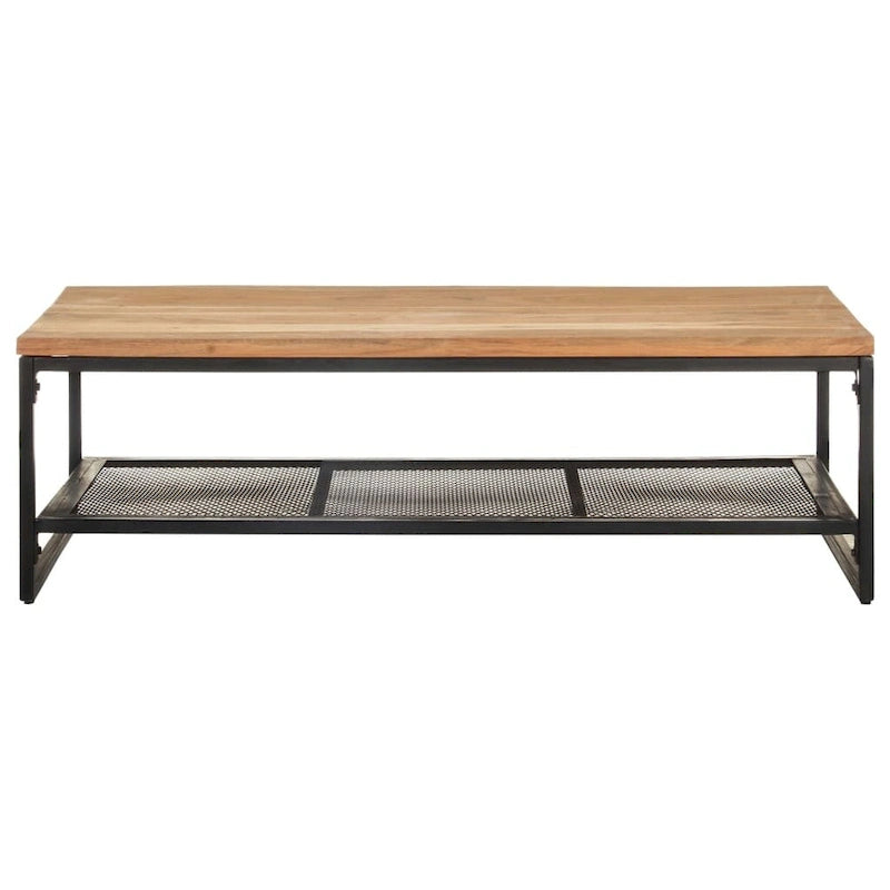 Table Basse 110x60x35 cm Bois d'Acacia Massif - 110 x 60 x 35