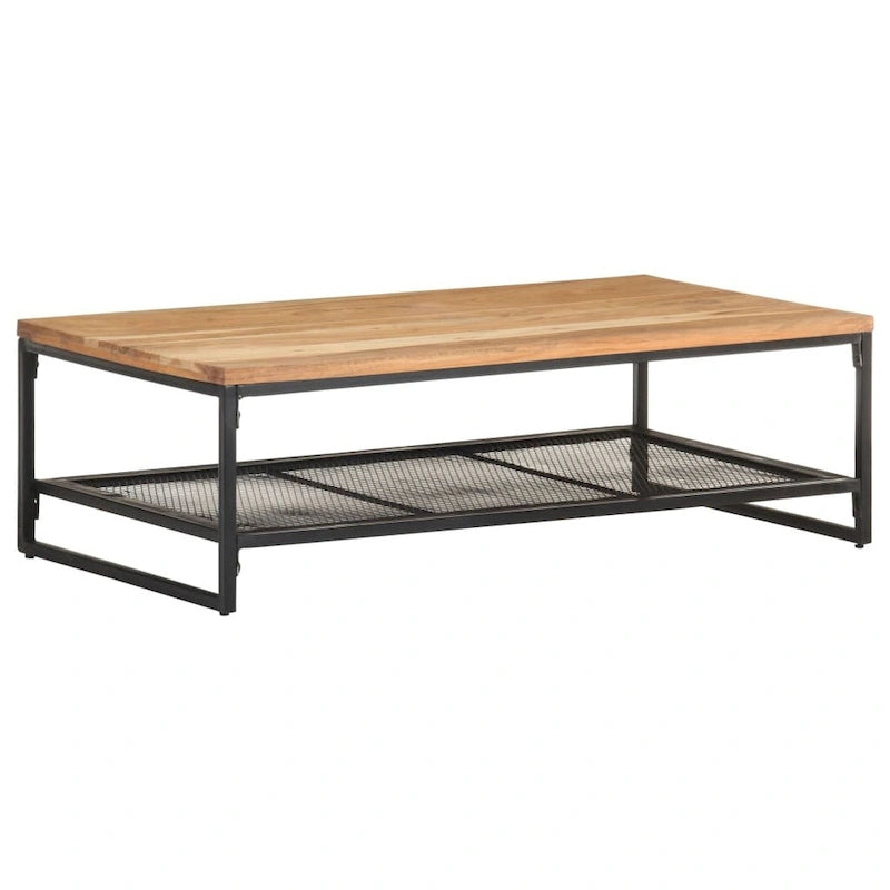 Table Basse 110x60x35 cm Bois d'Acacia Massif - 110 x 60 x 35
