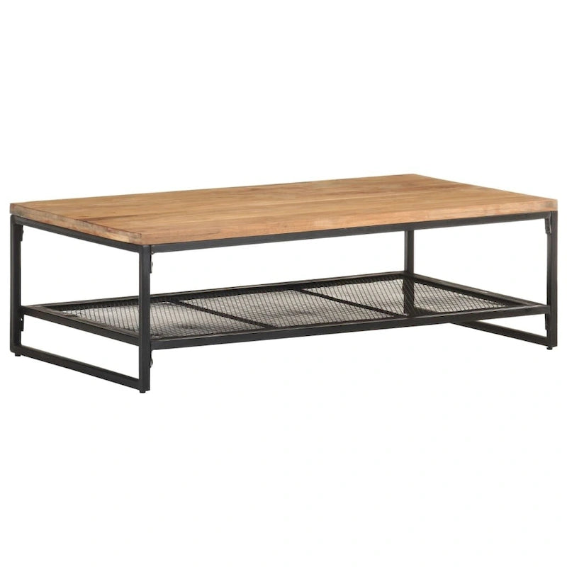 Table Basse 110x60x35 cm Bois d'Acacia Massif - 110 x 60 x 35