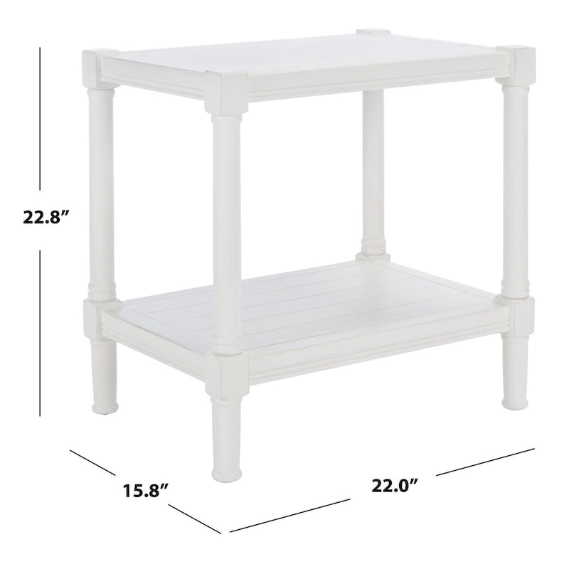 Table d'appoint rectangulaire - 22 L x 15,8 P x 22,8 H - 22Lx16Px23H